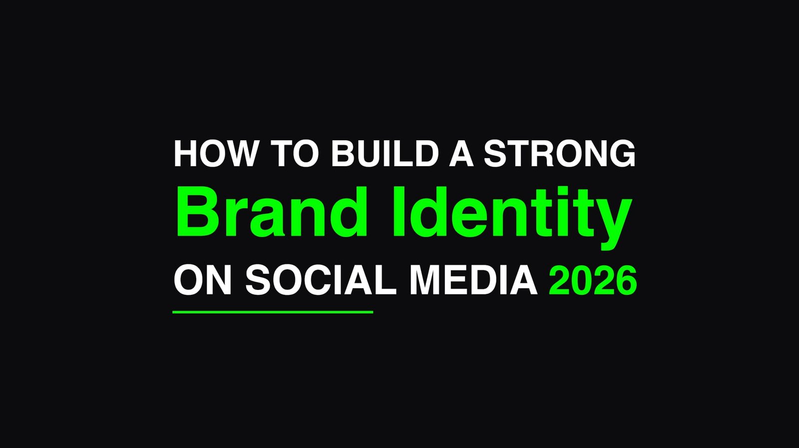 Brand Identity on Social Media in 2026 | SCS Agency